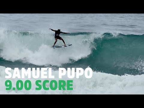 Samuel Pupo - Full Rotation Aerial in Slow Motion - Round of 16 - Oi Rio Pro - 9.00 score
