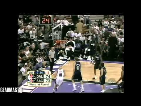 Peja Stojakovic - 28 points vs Mavericks Full Highlights (2004 WC1R GM1) (2004.04.18)