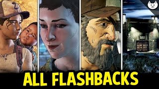 ALL EPISODE 1 FLASHBACKS (Kenny, Jane, Alone, Wellington) - The Walking Dead Game Season 3 Choices
