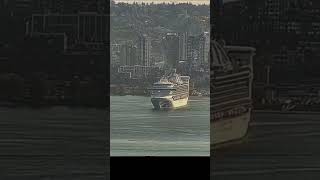 Kathy and Caribbean Princess sail away to Panama from Vancouver