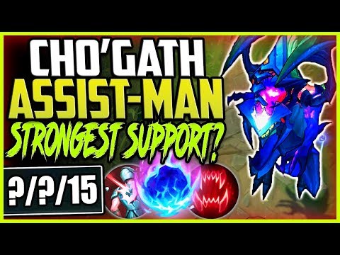 CHO'GATH THE ASSIST-MAN | BY FAR THE STRONGEST SUPPORT | Cho'Gath vs Kled Unranked to Challenger #10