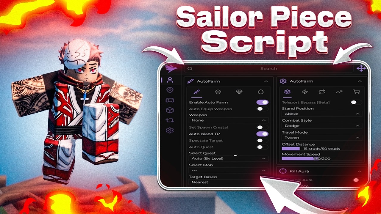 Sailor Piece Script [NO KEY] - Sea 2, Auto EGGS, Auto Farm, Infinity Tower, Kill Aura & MORE!