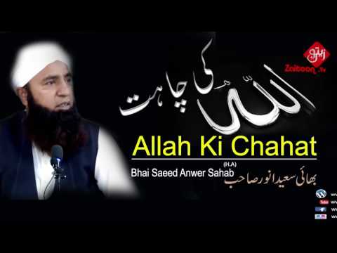 Allah Ki Chahat | Bhai Saeed Anwer Sahab