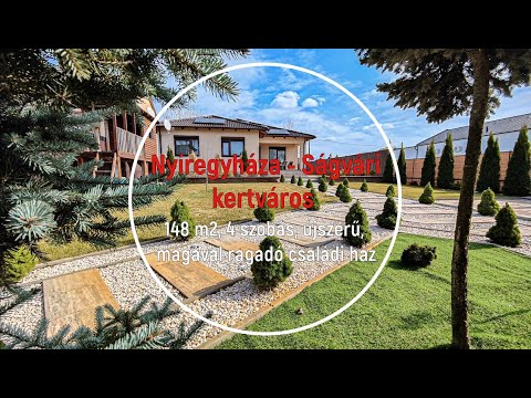 Eladó családi ház Nyíregyháza - Ságvári kertváros, 148 m2-es, 4 szobás, magával ragadó családi ház