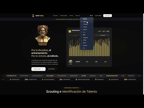 Cómo cambiar el idioma en LordTraining