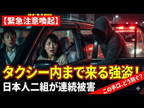 【日本人二組が被害に…】タクシー内まで来る強盗、どう防ぐ？ YouTubeサムネイル