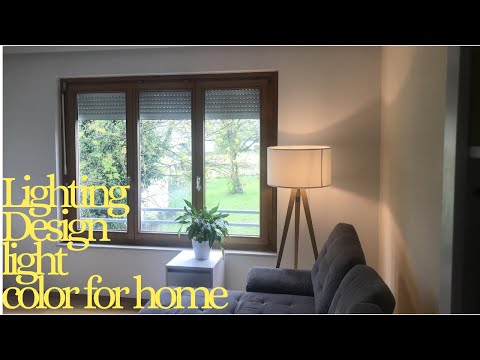 Lighting design. Light appearance and light color relation for homes