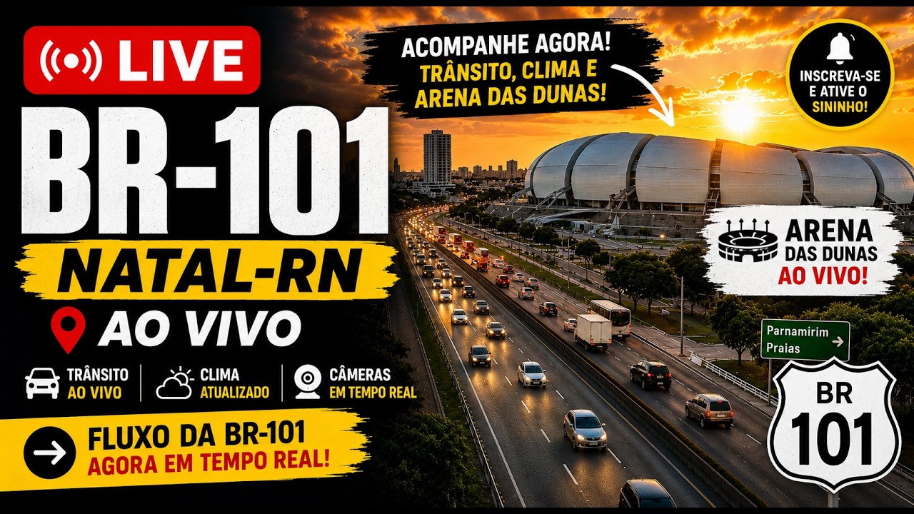 Live webcam view of BR-101 Arena das Dunas Traffic