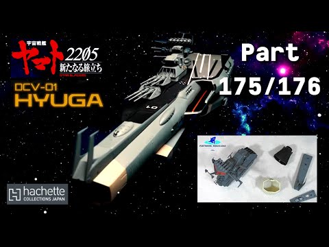 Hachette JP Space Combat Carrier Hyuga Part 175 & 176 - Details des Kommandoturms und Wellenkanone!