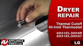 LG Dryer Not Heating - Hi-limit Thermostat Repair