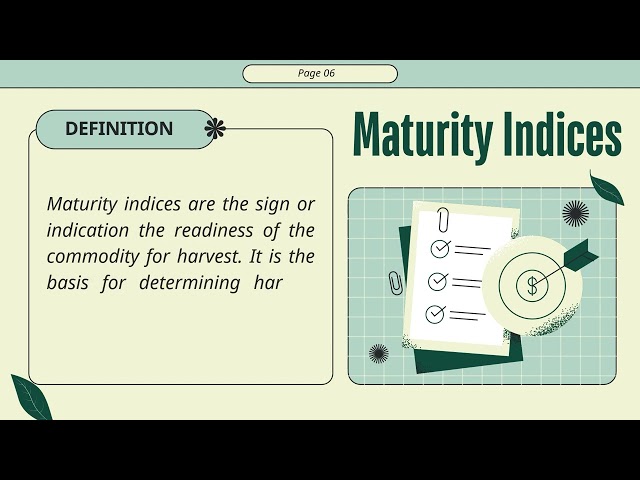Understanding Maturity Indices in Fruits and Vegetables | Magica