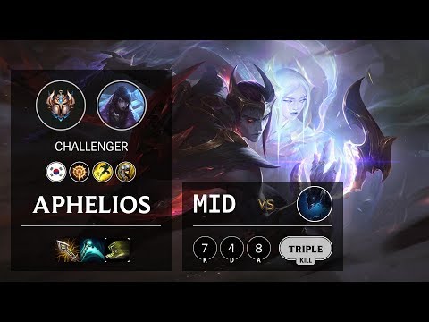 Aphelios Mid vs Nocturne - KR Challenger Patch 10.4