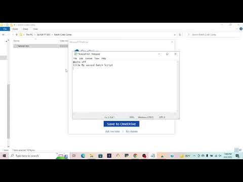Batch Code Camp Ep 1