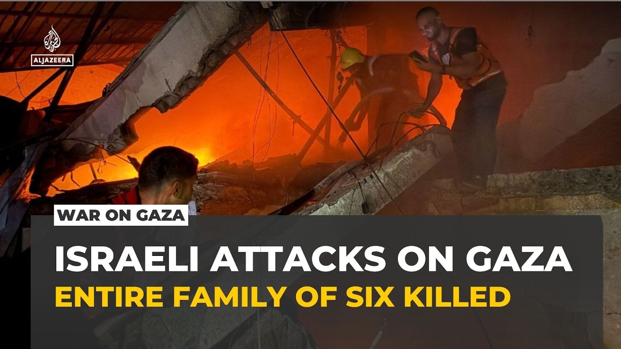 Video: Israeli airstrike kills Firas al-Masri family of six in Gaza City Sabra neighborhood