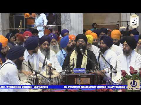006 Delhi 18April2018 WedEve Akhand Keertan Bhai Anantvir Singh Jee LosAngeles