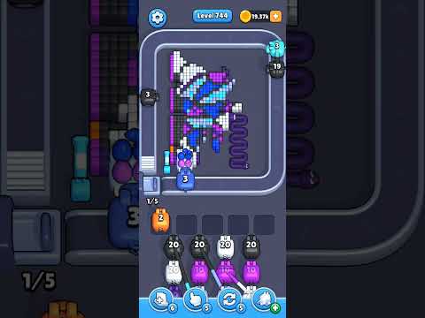 Pixel Flow Level 744 Walkthrough