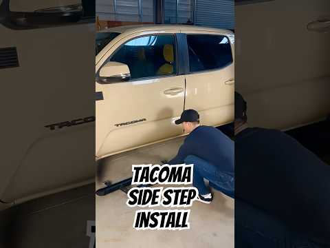 Tacoma Side Steps Install under 20 seconds#shorts #tacomamods