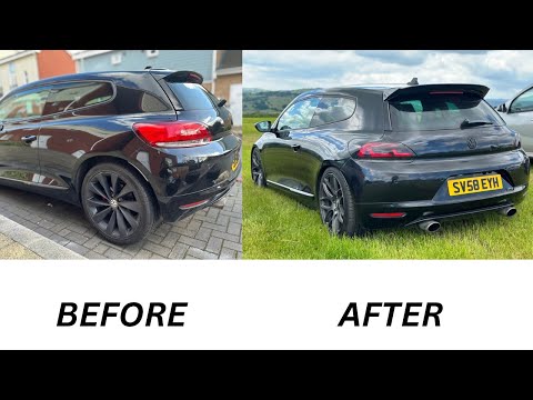 I BOUGHT MY 1st VW SCIROCCO 2.0 GT TSI STAGE 1 WALKAROUND REAR SPOILER WHEELS LED TAILLIGHTS INSTALL