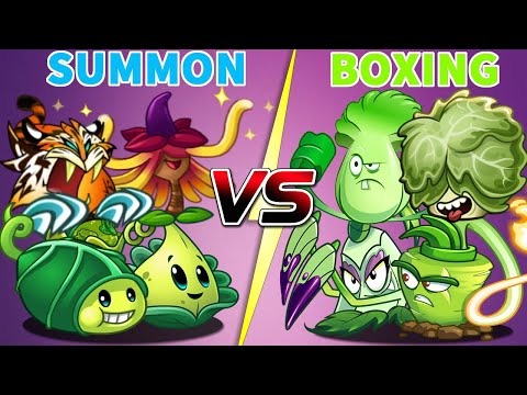 Plants Vs Zombies 2 Team Summon Vs Boxing Plant Vs Plant-That Team Plant Will Win？PvZ2