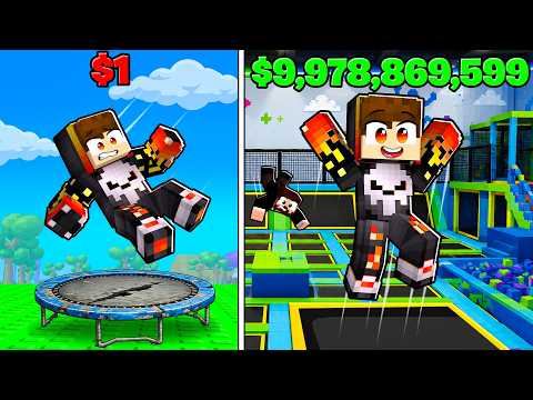 Spending $9,978,869,599 Building The BIGGEST Trampoline Park in Roblox!
