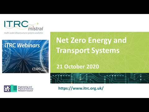 ITRC Webinar 4 - Net zero energy & transport