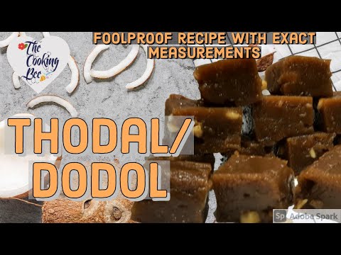 How to make thodal/dodol exact measurements #thodal #dodol