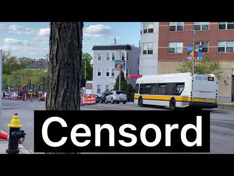 MBTA 22, 29, 42 Passing & Entering @Dimock St