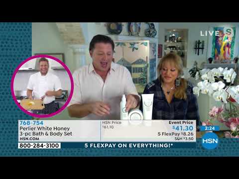 Perlier White Honey 3Piece Bath and Body Set