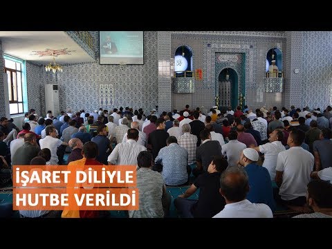 Batman'da işaret diliyle hutbe verildi