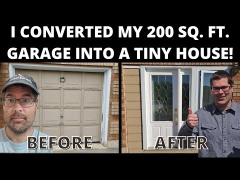 DIY Garage-to-ADU Conversion: How I Transformed My 200 sq ft Garage into a Tiny House!