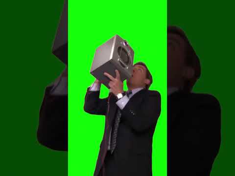 Michael Scott With Speaker “Everybody Dance Now” | Green Screen