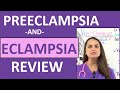 Preeclampsia Eclampsia In Pregnancy Nursing Review Pathophysiology Symptoms NCLEX