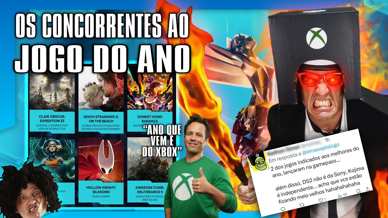🎮🏆🔥😤 OS CONCORRENTES AO JOGO ANO e a NEGAÇÃO CAISHIT  - The Game Awards 2025 #tga2025
