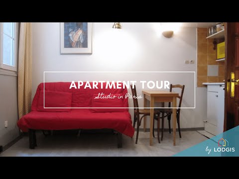 Apartment Tour // Furnished  18m2 in Paris – Ref : 1011056
