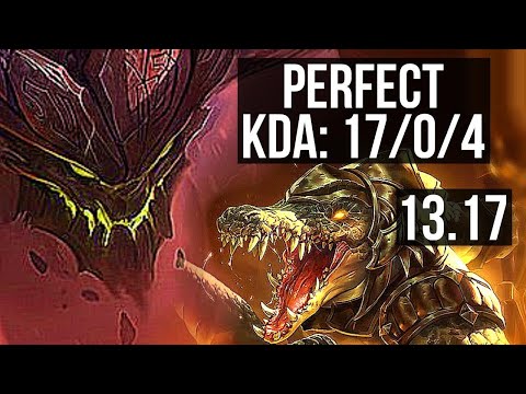 MALPHITE vs RENEKTON (TOP) | 17/0/4, 12 solo kills, Legendary | EUW Master | 13.17