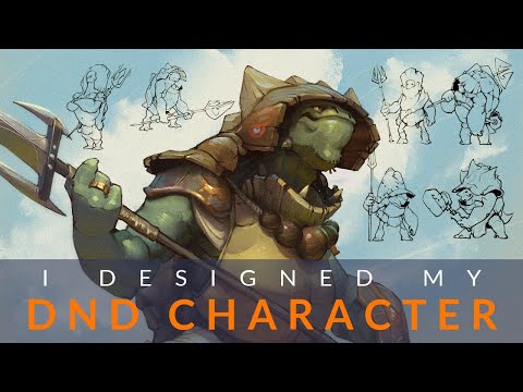 I designed my DnD CHARACTER | Design PROCESS