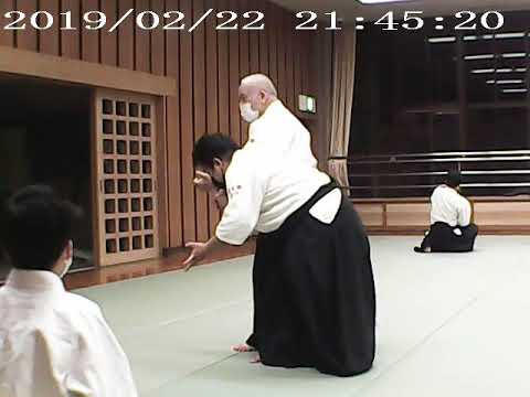 合気道鉄石会　初心者の部　交差取り　四方投げ　裏