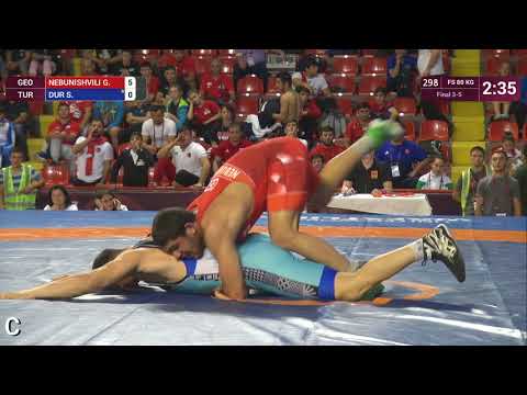 BRONZE FS - 80 kg: G. NEBUNISHVILI (GEO) v. S. DUR (TUR)