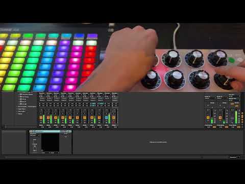 DIY MIDI CONTROLLER PROTOTYPE FINISHED-MAPPED IN ABLETON
