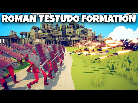 ROMAN TESTUDO FORMATION vs ARCHERS - Totally Accurate Battle Simulator TABS