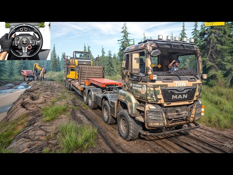 SnowRunner - Insane Cargo Trailer Transport Challenge With Man TGS | Logitech G29 Gameplay | #925