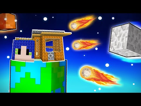 EVİM VS DEV METEOR YAĞMURU😰 - Minecraft