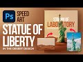 Statue Of Liberty In The Desert Surreal Photoshop Manipulation Speed Art