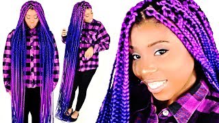 BOX BRAIDS TO THE FLOOR