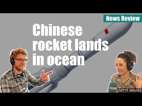 China Rocket lands in ocean - BBC News Review