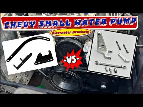 Chevy SBC Short Water Pump SWP Alternator Bracket Install