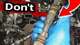 WARNING. BAD MISTAKE 3.2L 3.6L Pentastar V6 problems ticking rocker arm noise camshaft phaser P0300