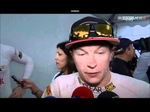 an interview with kimi raikkonen after the malasian grand prix