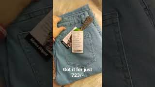 Myntra jeans review //#under1k #denim #bluejeans #myntra #shorts #yt