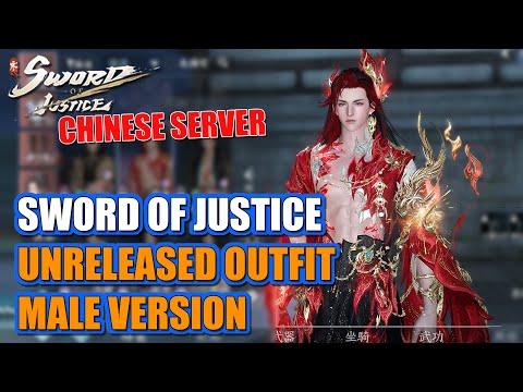 [MALE VERSION] Sword of Justice Unreleased Skins – All Outfits from Chinese Version